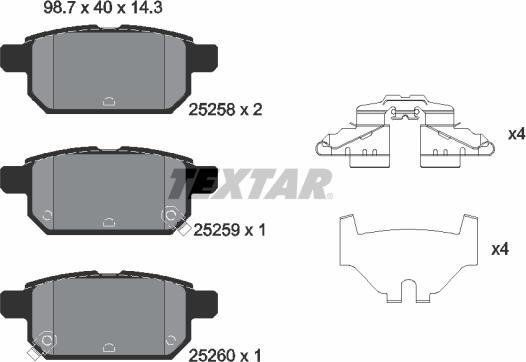 Textar 2525801 - Jarrupala, levyjarru inparts.fi