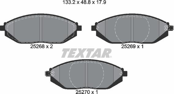 Textar 2526801 - Jarrupala, levyjarru inparts.fi