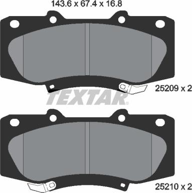 Textar 2520901 - Jarrupala, levyjarru inparts.fi