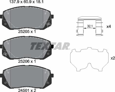 Textar 2520504 - Jarrupala, levyjarru inparts.fi