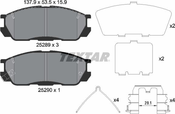 Textar 2528901 - Jarrupala, levyjarru inparts.fi