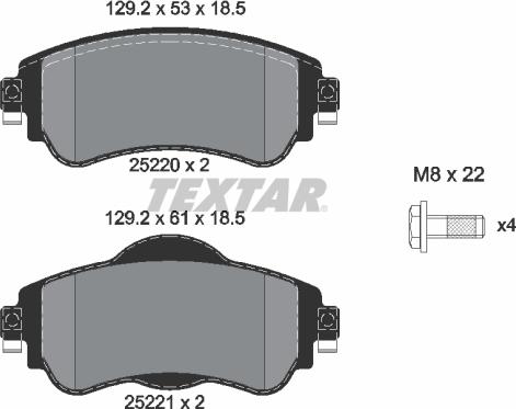 Textar 2522001 - Jarrupala, levyjarru inparts.fi