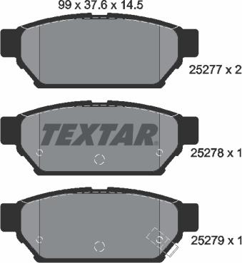 Textar 2527701 - Jarrupala, levyjarru inparts.fi