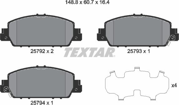 Textar 2579201 - Jarrupala, levyjarru inparts.fi