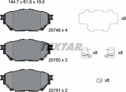 Textar 2574901 - Jarrupala, levyjarru inparts.fi