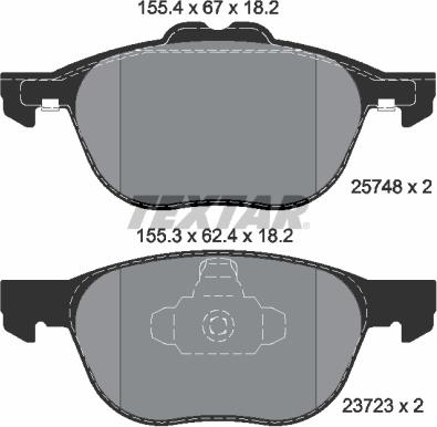 Textar 2574801 - Jarrupala, levyjarru inparts.fi