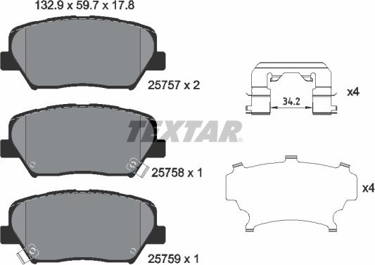 Textar 2575701 - Jarrupala, levyjarru inparts.fi