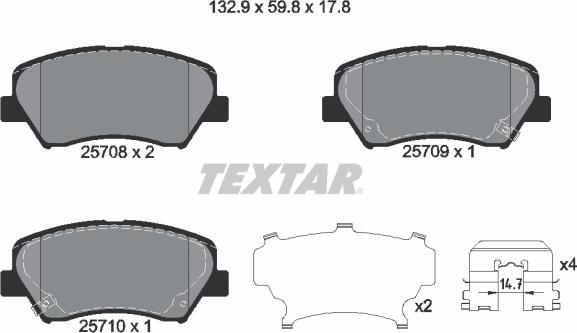 Textar 2570801 - Jarrupala, levyjarru inparts.fi