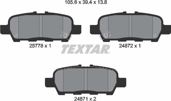 Textar 2577801 - Jarrupala, levyjarru inparts.fi