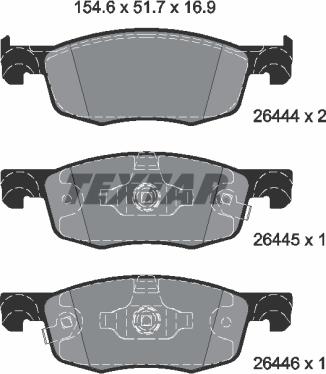 Textar 2644401 - Jarrupala, levyjarru inparts.fi