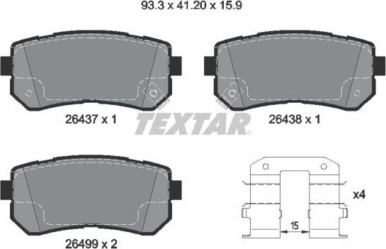 Textar 2643701 - Jarrupala, levyjarru inparts.fi