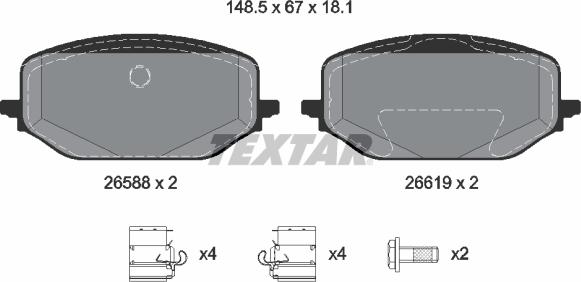 Textar 2658801 - Jarrupala, levyjarru inparts.fi