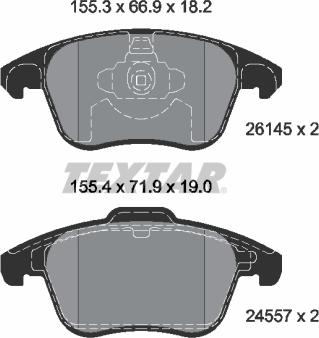 Textar 2614501 - Jarrupala, levyjarru inparts.fi