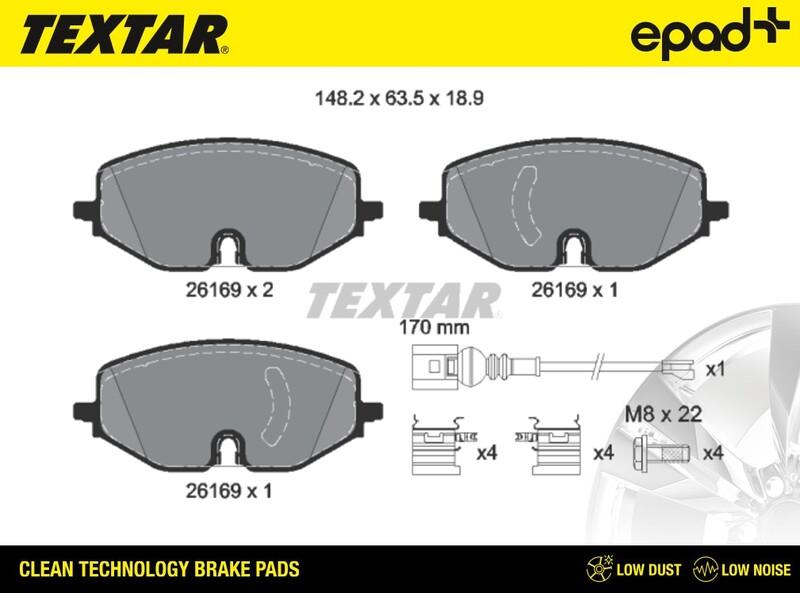 Textar 2616901CP - Jarrupala, levyjarru inparts.fi