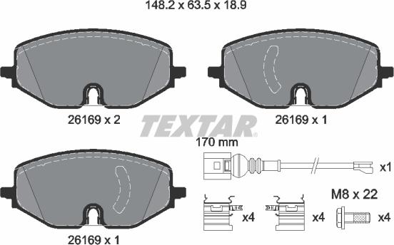 Textar 2616903 - Jarrupala, levyjarru inparts.fi