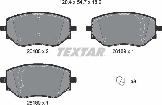 Textar 2618801 - Jarrupala, levyjarru inparts.fi