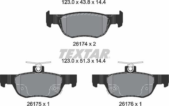 Textar 2617401 - Jarrupala, levyjarru inparts.fi