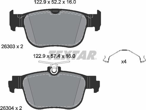 Textar 2630301 - Jarrupala, levyjarru inparts.fi