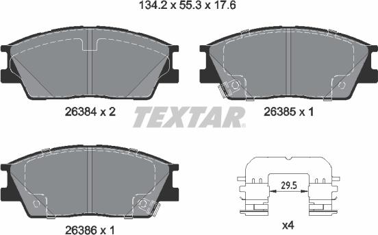 Textar 2638401 - Jarrupala, levyjarru inparts.fi