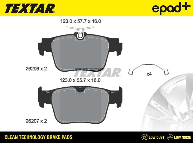 Textar 2620601CP - Jarrupala, levyjarru inparts.fi