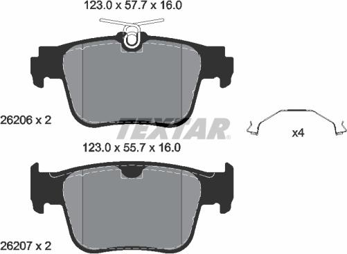 Textar 2620601 - Jarrupala, levyjarru inparts.fi