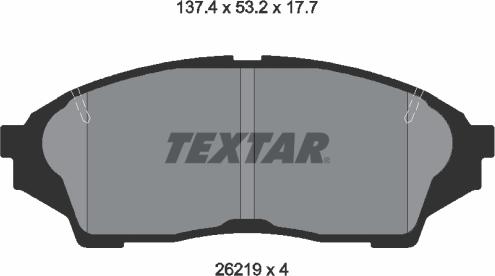 Textar 2621901 - Jarrupala, levyjarru inparts.fi