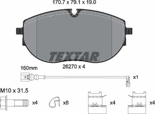 Textar 2627001 - Jarrupala, levyjarru inparts.fi