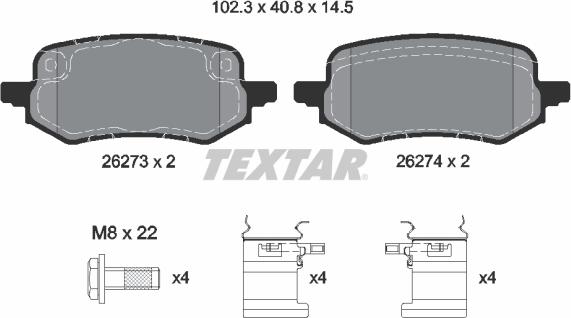 Textar 2627301 - Jarrupala, levyjarru inparts.fi