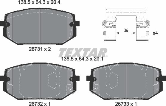 Textar 2673101 - Jarrupala, levyjarru inparts.fi