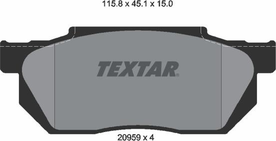 Textar 2095901 - Jarrupala, levyjarru inparts.fi