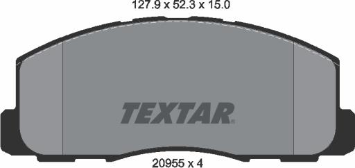 Textar 2095501 - Jarrupala, levyjarru inparts.fi