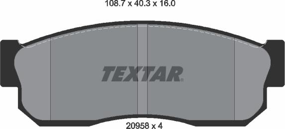 Textar 2095802 - Jarrupala, levyjarru inparts.fi