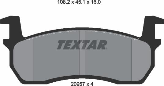 Textar 2095701 - Jarrupala, levyjarru inparts.fi