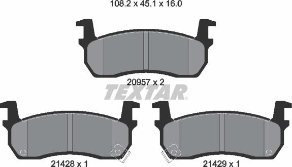 Textar 2095702 - Jarrupala, levyjarru inparts.fi