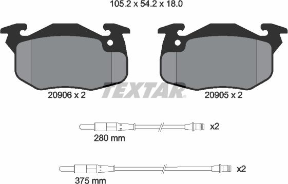 Textar 2090604 - Jarrupala, levyjarru inparts.fi