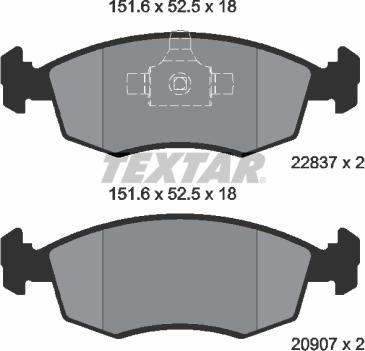 Textar 2090704 - Jarrupala, levyjarru inparts.fi