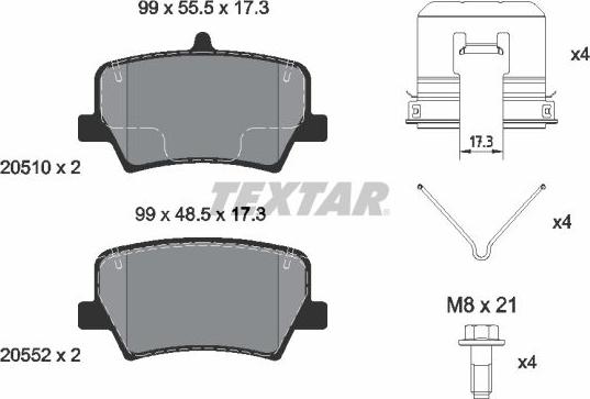 Textar 2051001 - Jarrupala, levyjarru inparts.fi