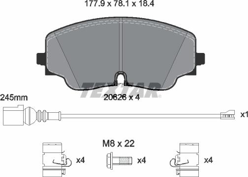 Textar 2062601 - Jarrupala, levyjarru inparts.fi