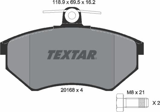 Textar 2016801 - Jarrupala, levyjarru inparts.fi