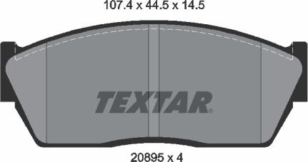 Textar 2089501 - Jarrupala, levyjarru inparts.fi