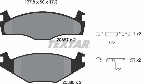 Textar 2088708 - Jarrupala, levyjarru inparts.fi