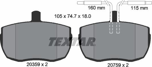 Textar 2053901 - Jarrupala, levyjarru inparts.fi