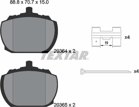 Textar 2036404 - Jarrupala, levyjarru inparts.fi