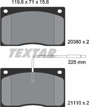 Textar 2038002 - Jarrupala, levyjarru inparts.fi