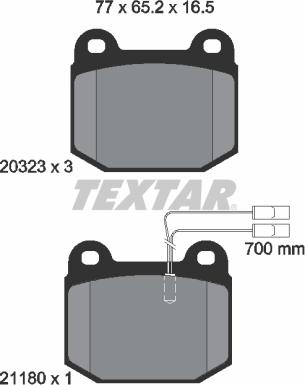 Textar 2032304 - Jarrupala, levyjarru inparts.fi