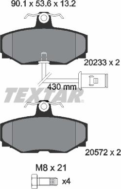 Textar 2023301 - Jarrupala, levyjarru inparts.fi