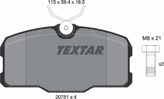 Textar 2075101 - Jarrupala, levyjarru inparts.fi