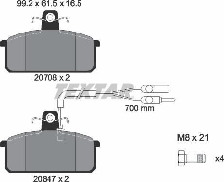 Textar 2070804 - Jarrupala, levyjarru inparts.fi