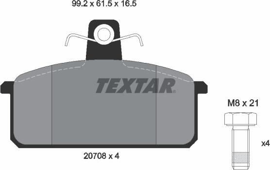 Textar 2070803 - Jarrupala, levyjarru inparts.fi