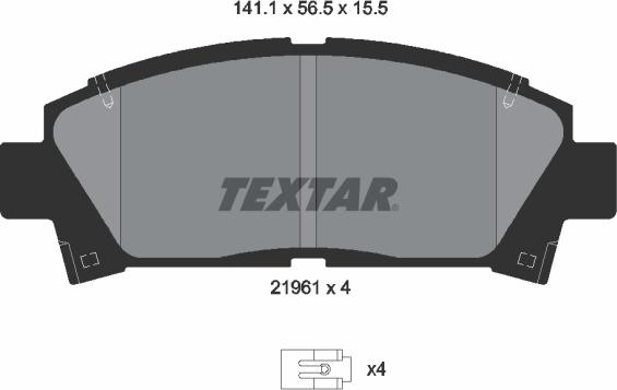 Textar 2196102 - Jarrupala, levyjarru inparts.fi